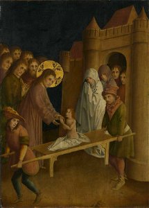 Meister der Darmstädter Passion - Die Erweckung des Jünglings von Nain - 9443 - Bavarian State Painting Collections