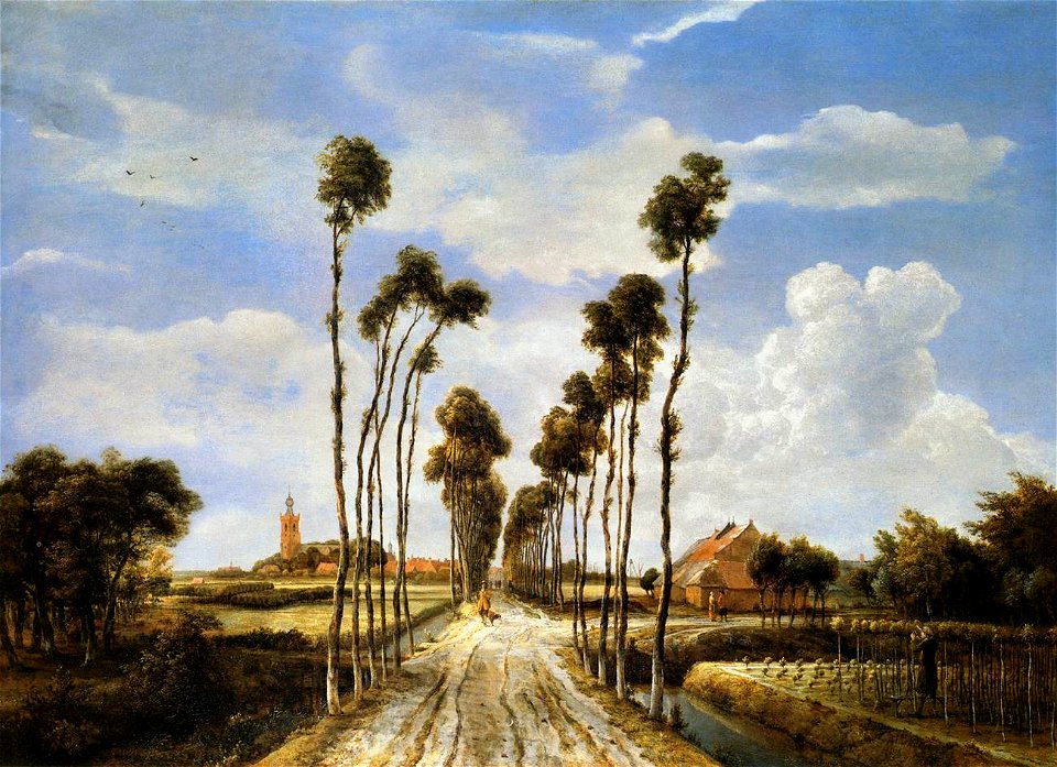 Meindert Hobbema - The Alley at Middelharnis - WGA11427