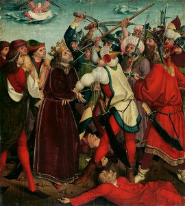 Meister der Oswaldlegende - Martyrium des hl. Oswald in der Schlacht - 4948 - Kunsthistorisches Museum