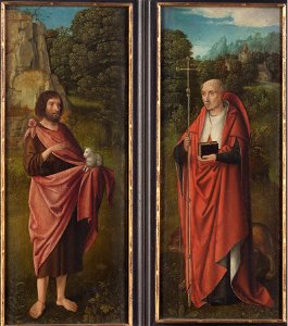 Meister von Hoogstraeten - Hl. Johannes d. Täufer und Hl. Hieronymus - GG 949 - Kunsthistorisches Museum