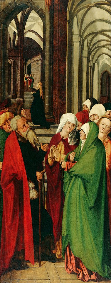 Meister der Oberfalkensteiner Altarflügel - Tempelgang Mariens - 4877 - Kunsthistorisches Museum