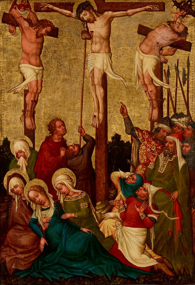 Meister der St. Lambrechter Votivtafel - Kreuzigung Christi - 4902 - Kunsthistorisches Museum