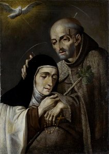 Melchor Pérez Holguín - Saint Peter of Alcántara and Saint Teresa - A1837 - Hispanic Society of America