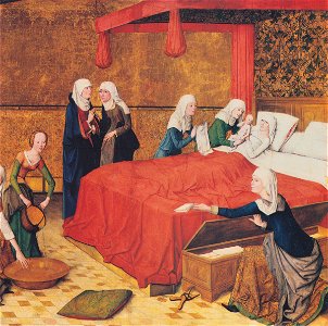 Meister des Marienlebens - Geburt Mariens