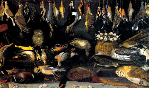 Meister des Hartford-Stilllebens - Stillleben mit Vögeln