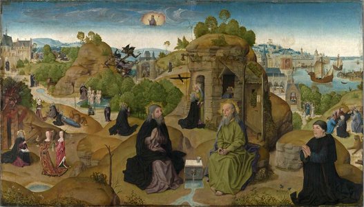 Meister der heiligen Sippe - Legende des hl. Eremiten Antonius - WAF 452 - Bavarian State Painting Collections