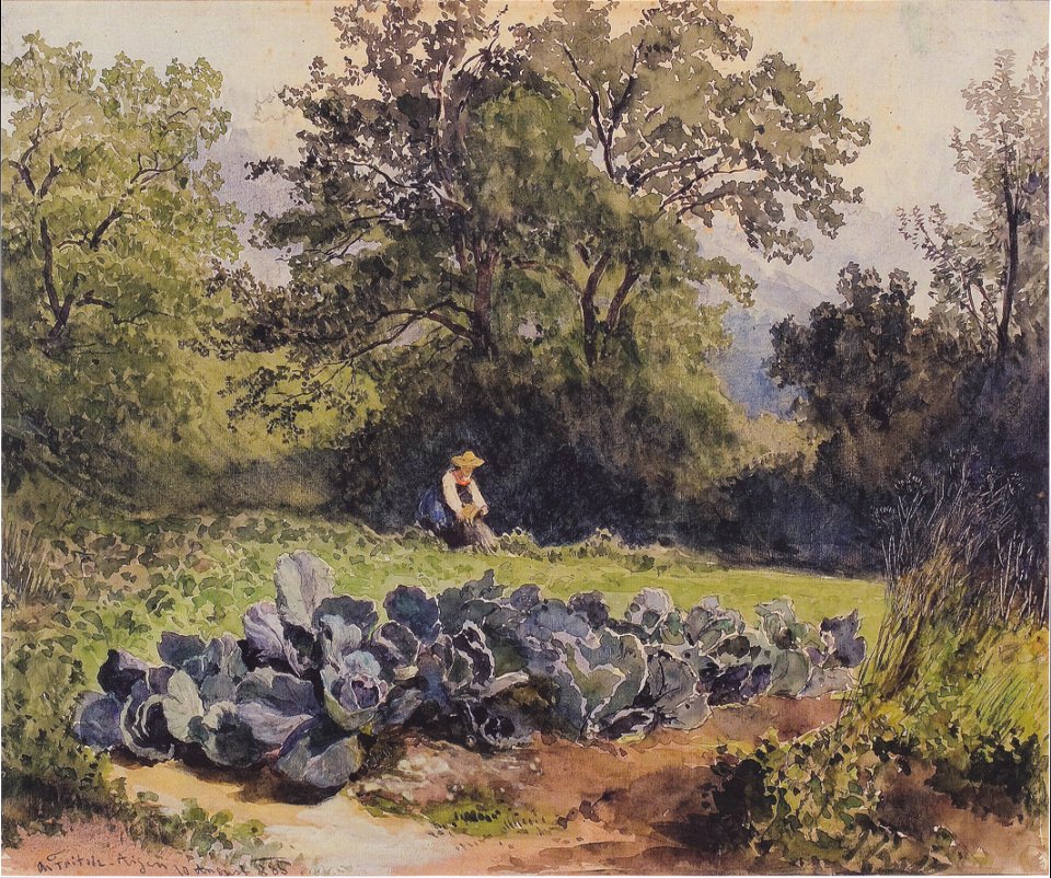 Melchior Fritsch - Bäuerin im Krautfeld
