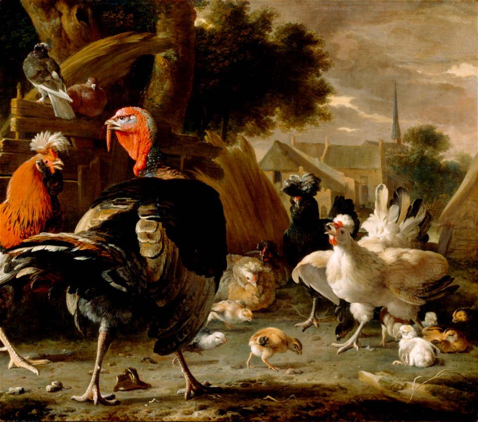 Melchior de Hondecoeter - Poultry Yard - 45.16 - Detroit Institute of Arts