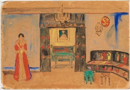 Edvard Munch - Set Design for Henrik Ibsen's Hedda Gabler - 739 (cropped)