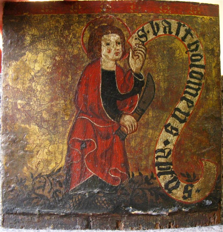 Meister des Nürnberger Klaren-Altar (zugeschrieben) - Hl. Bartholomäus - 12347 - Bavarian State Painting Collections