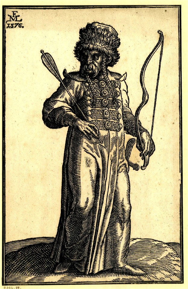 Melchior Lorck - A Tartar archer