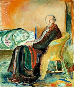 Edvard Munch - Self-Portrait with the Spanish Flu (1919)