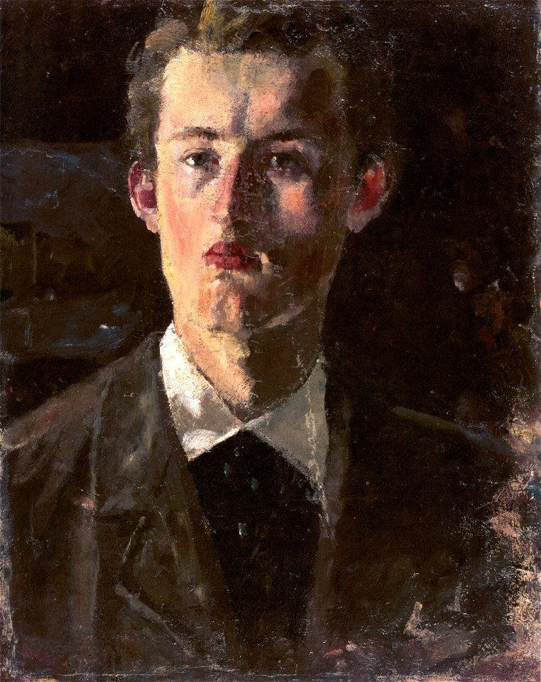 Edvard Munch - Self-portrait (1882-83)