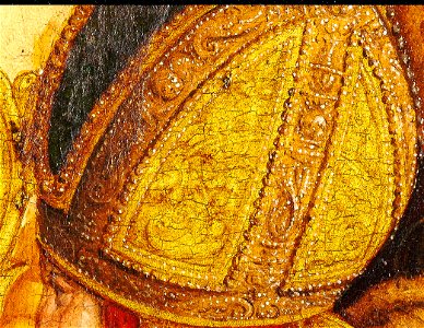 Meister von Meßkirch-Wildensteiner Altar-Mitteltafel-Detail-Mitra-0002