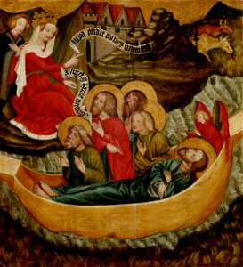 Meister von Raigern - Einschiffung der Gebeine des Hl. Jakobus d. Ä. nach Spanien - GG 6822 - Kunsthistorisches Museum
