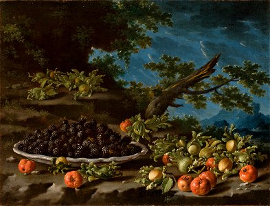 Melendez-natura morta amb fruites del bosc