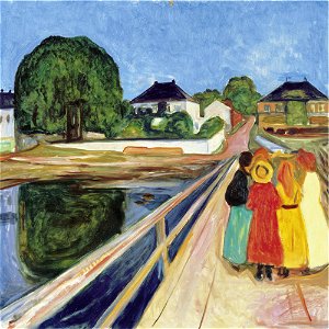 Edvard Munch - Pikene på broen (1902)