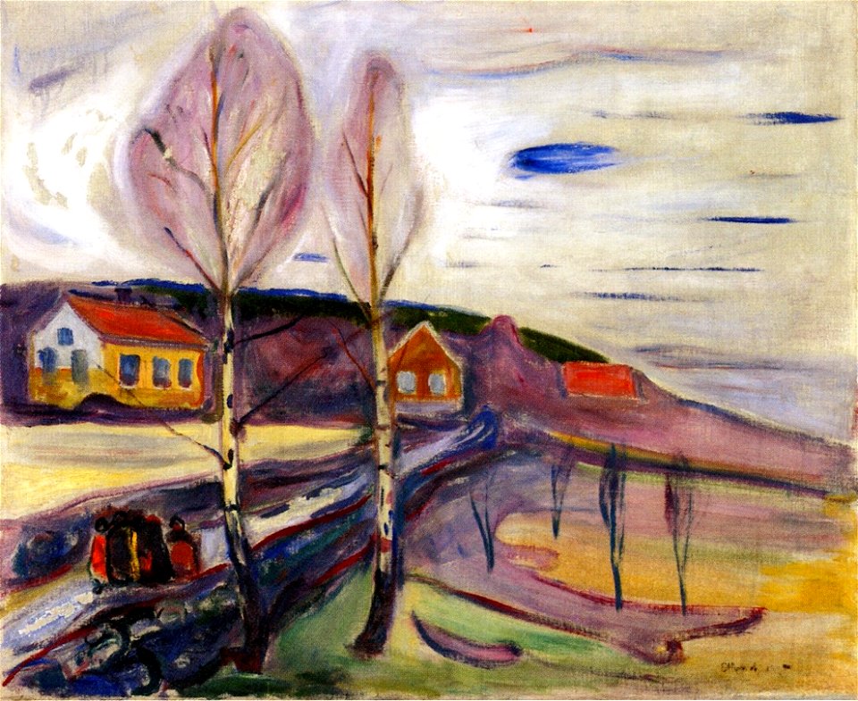 Edvard Munch - Early Spring in Åsgårdstrand