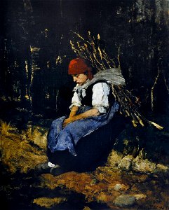 Munkácsy Mihály Rőzsehordó nő