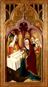 Meister von Schloss Lichtenstein - Tempelgang Mariens - 4905 - Kunsthistorisches Museum