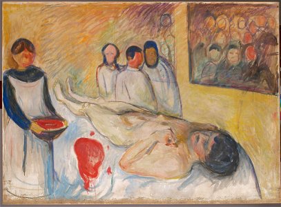 Edvard Munch - On the Operating Table - MM.M.00022 - Munch Museum. Free illustration for personal and commercial use.