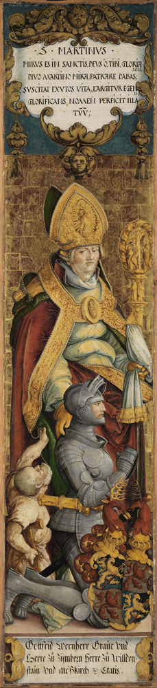 Meister von Messkirch - Der Heilige Martin mit Bettler und dem Stifter Gottfried Werner von Zimmern - 2972 - Staatliche Kunsthalle Karlsruhe