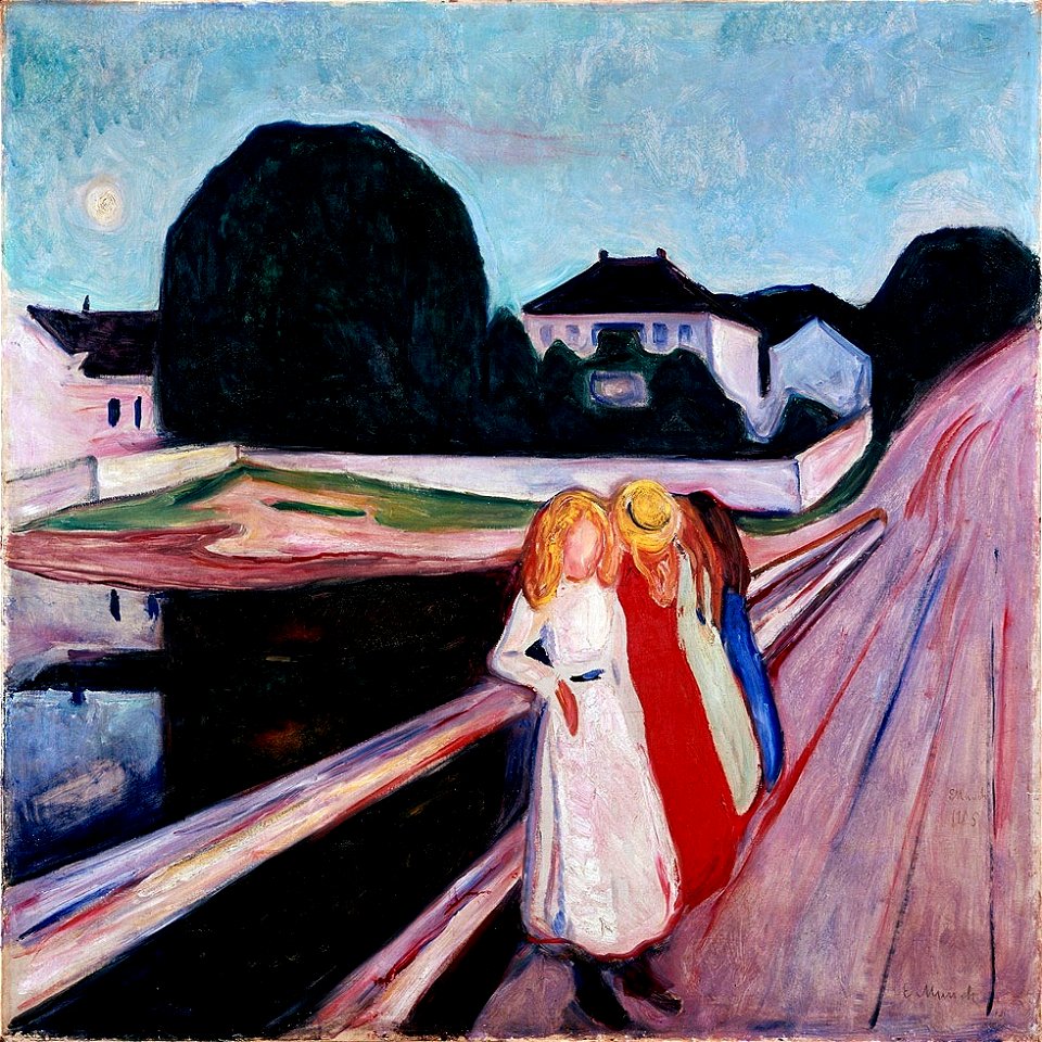 Four girls on the bridge