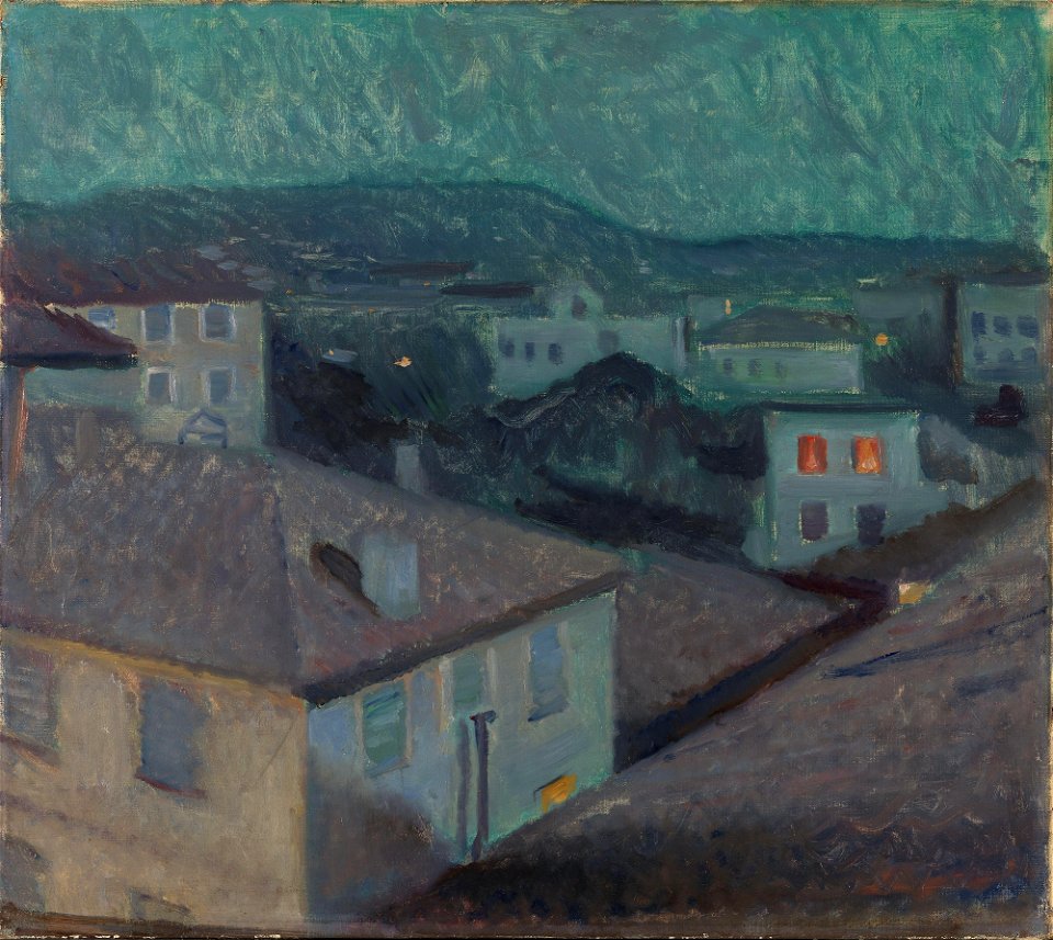 Edvard Munch - Night in Nice - NG.M.00394 - National Museum of Art, Architecture and Design