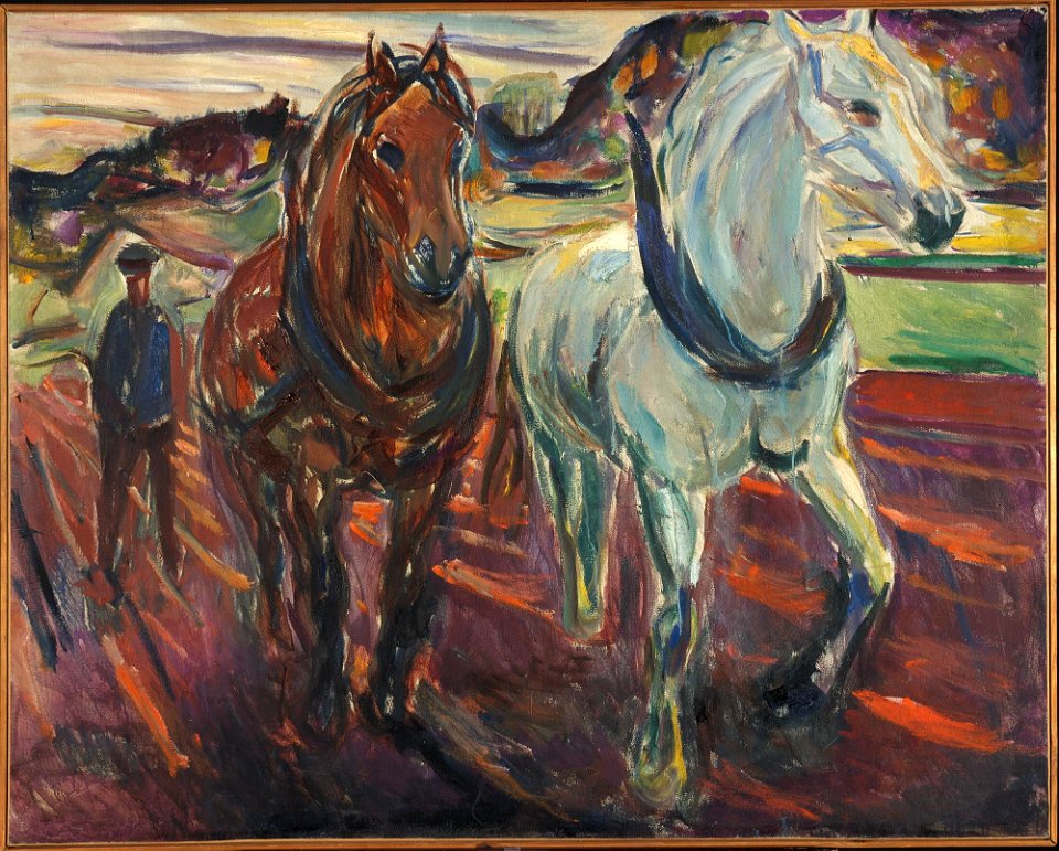 Edvard Munch - Horse Team Ploughing - MM.M.00430 - Munch Museum