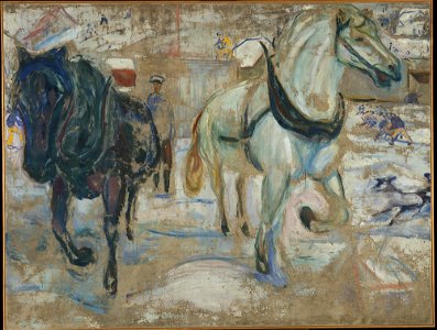 Edvard Munch - Horse Team in Snow - MM.M.00821 - Munch Museum