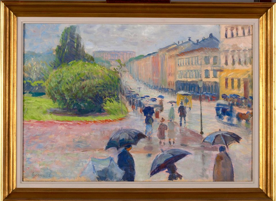 Edvard Munch - Karl Johan in the Rain - MM.M.01112 - Munch Museum