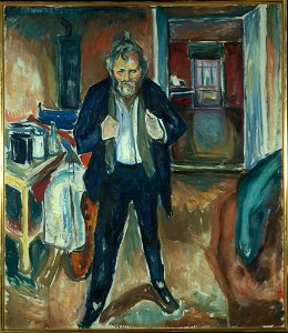 Edvard Munch - Sleepless Night. Self-Portrait in Inner Turmoil - MM.M.00076 - Munch Museum