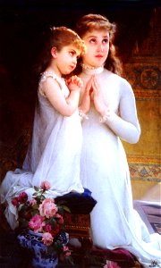 Munier, Emile - Two Girls Praying - 19th century