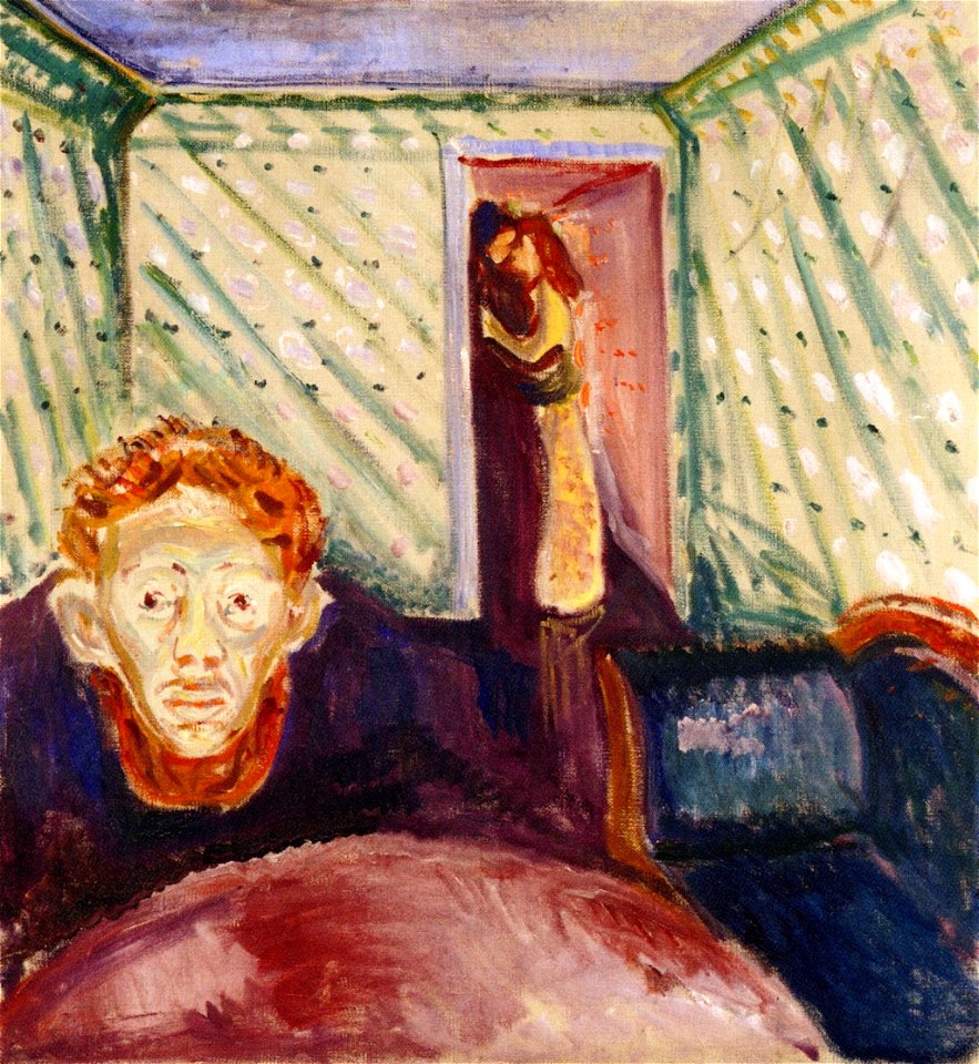 Edvard Munch - Jealousy. Free illustration for personal and commercial use.