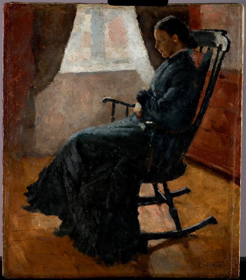 Edvard Munch - Karen Bjølstad in the Rocking Chair - MM.M.01108 - Munch Museum
