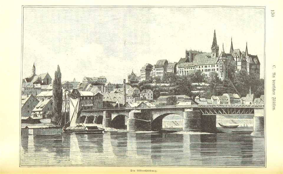 Meißen Albrechtsburg Zeichnung