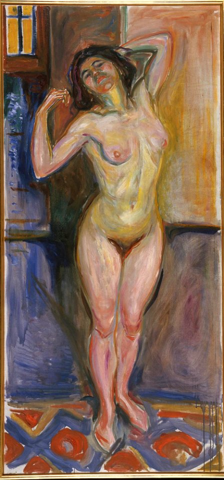 Edvard Munch - Standing Nude with Arms behind her Head - MM.M.00382 - Munch Museum