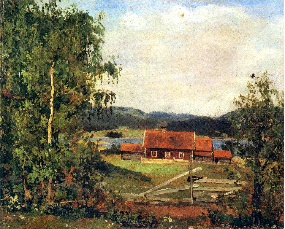 Edvard Munch - Landscape. Maridalen by Oslo