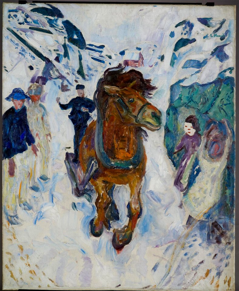 Edvard Munch - Galloping Horse - MM.M.00541 - Munch Museum