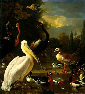 Melchior de Hondecoeter Birds in a Park 1680