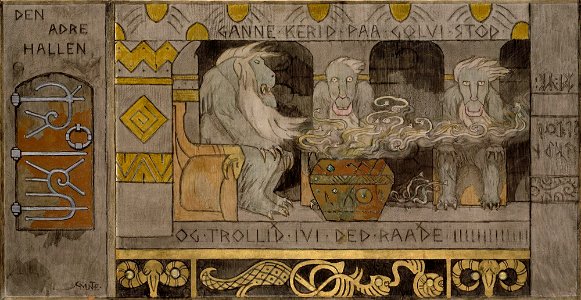 Gerhard Munthe - The second Hall - NG.M.00911 - National Museum of Art, Architecture and Design