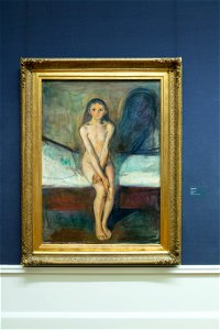 Edvard Munch - Puberty - IMG 9770 - National Gallery Oslo. Free illustration for personal and commercial use.