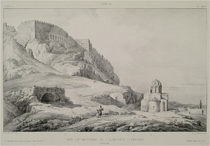 Mur septentional de l'Acropole d'Athènes - Rey Etienne - 1867