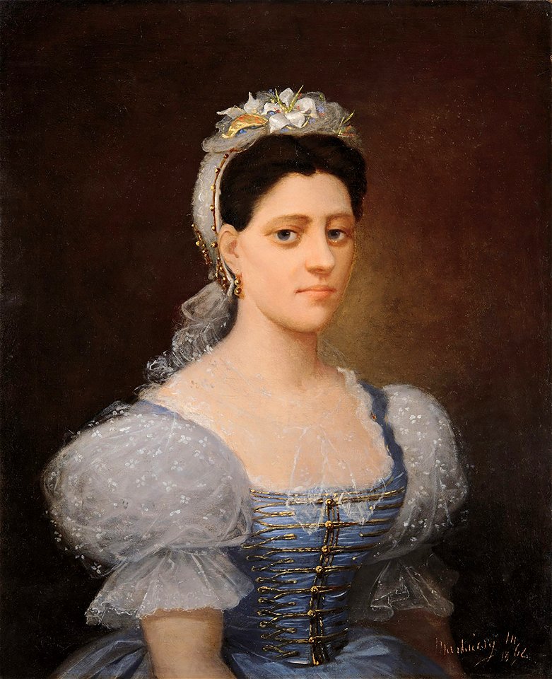 Munkácsy Mihály - 1864 - Reök Lujza portréja