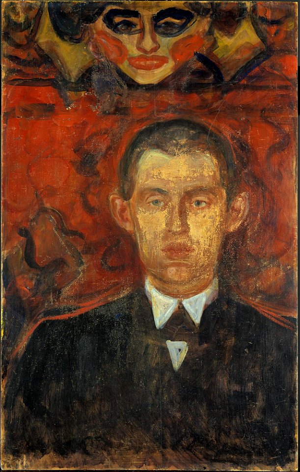 Edvard Munch - Self-Portrait under the Mask of a Woman - MM.M.00229 - Munch Museum