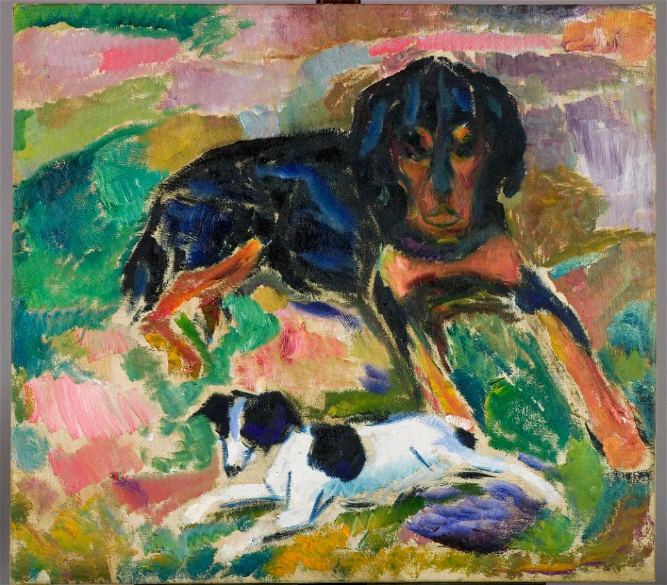 Edvard Munch - Large and Small Dog - MM.M.00273 - Munch Museum