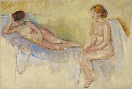 Edvard Munch - Two Nudes - NG.M.01868 - National Museum of Art, Architecture and Design. Free illustration for personal and commercial use.