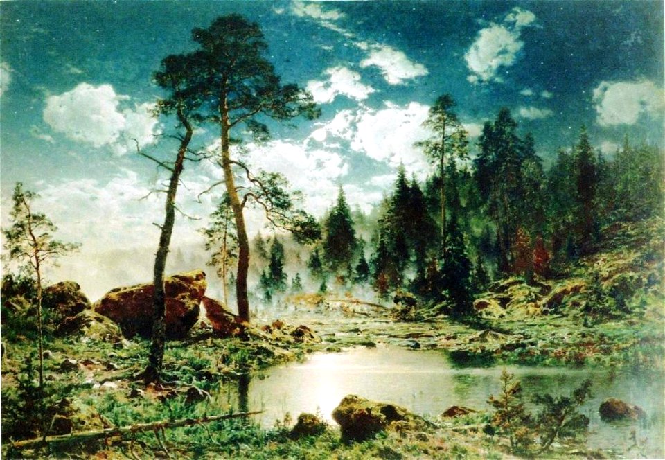 Munsterhjelm, Metsälampi kuutamossa