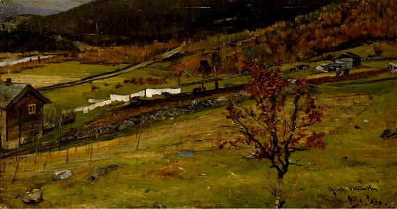 Gerhard Munthe - Autumn Landscape, Øylo - NG.M.00828 - National Museum of Art, Architecture and Design