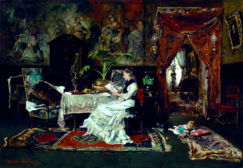 Munkácsy Párizsi szobabelső 1877